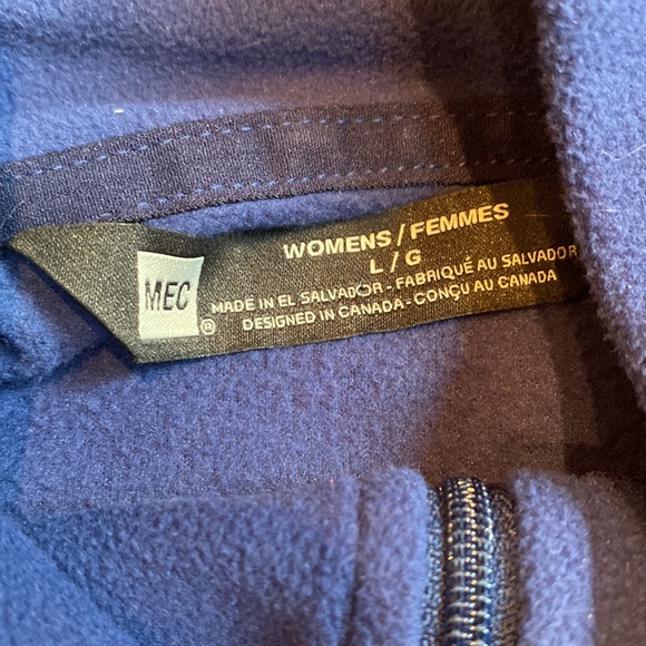 Blue MEC polyester 1/4 zip - Picture 5 of 5